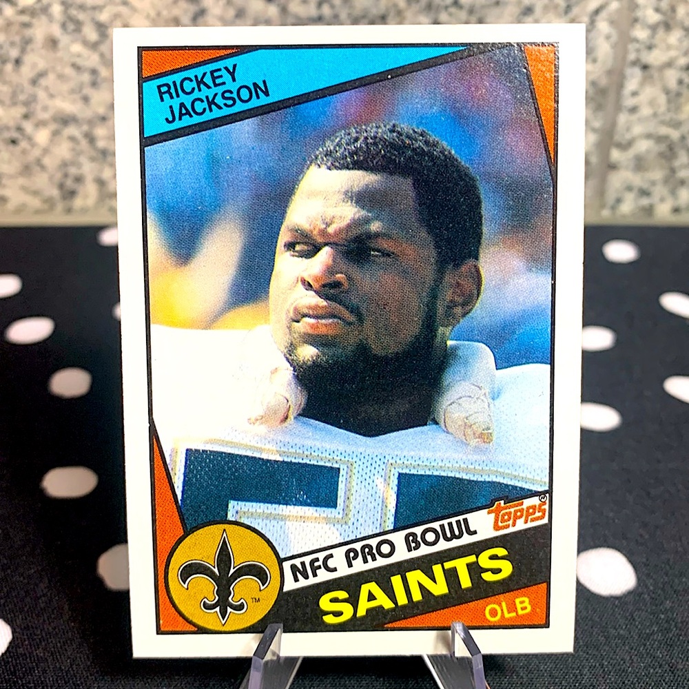 Rickey Jackson Rookie Card 1984 Topps New Orleans Saints NFC Pro HOF Perfect!!